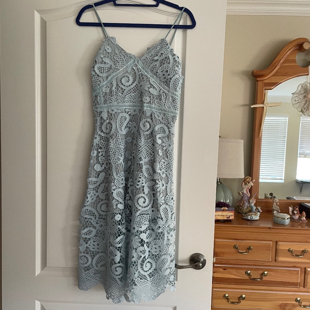 New NWT Blue lace dress Choles size medium